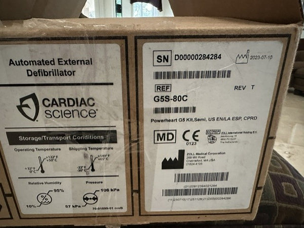 Cardiac Science G5 AED - Semi Auto - G5S-80C - In Stock - Open Box