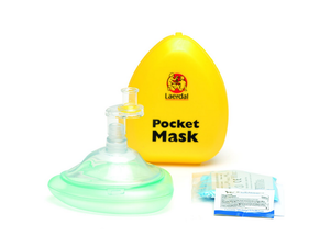 Laerdal Pocket Mask w/Gloves & Wipe in Hard Case 82001133 - Pkg of 8