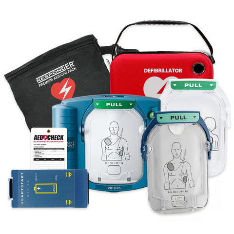 Philips HeartStart Home AED Value Package with Training Pads, Wall Mount, ARC First Aid Kit - 861284_C04