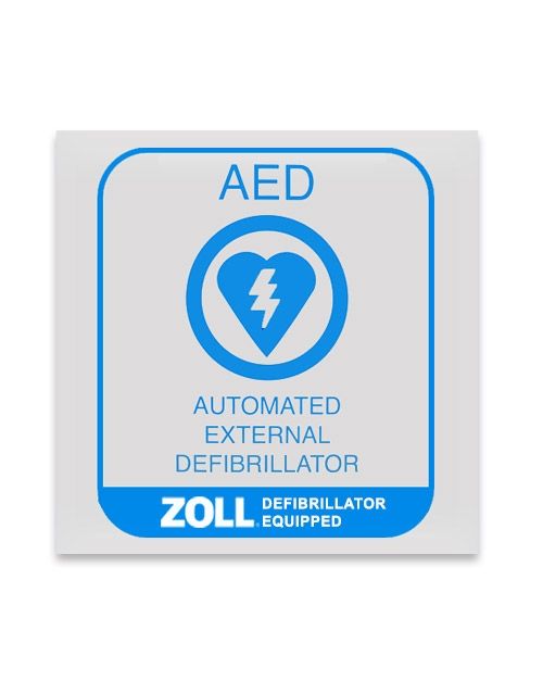 Zoll AED Window/Wall Decal - 8000-0849-01 - Pkg of 8