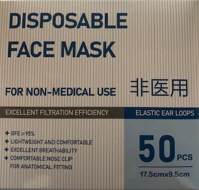 KM 3-Ply Face Masks - Box of 50 pcs