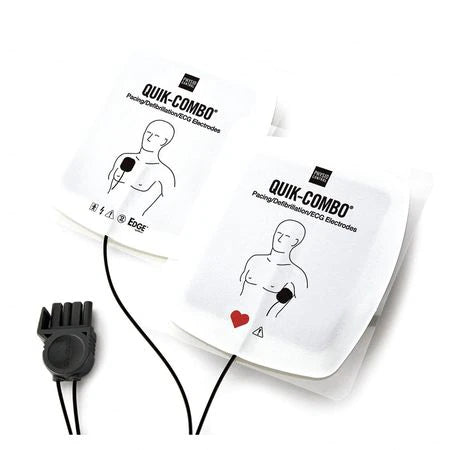 Physio-Control Adult Electrode Pads with QUIK-COMBO (Leads-In) - 11996-000091