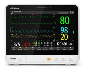 Mindray ePM 10A Patient Monitor w/ NIBP, Temperature & Masimo SpO2