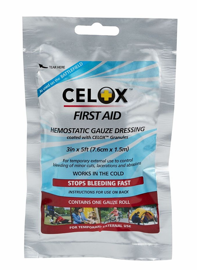 Celox First Aid Gauze Roll 5' x 3"