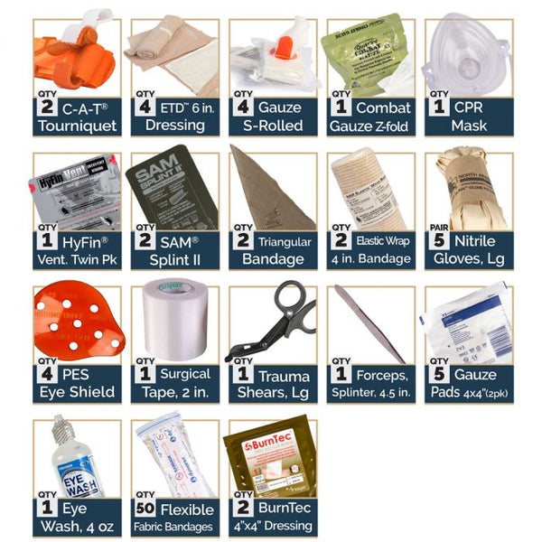 NORTH AMERICAN RESCUE RANGE TRAUMA KIT - 80-0299