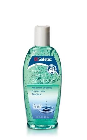 Safetec 8 Oz. Ethyl Alcohol Gel Bottle - 17370 - Case of 24