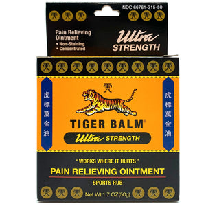 Tiger Balm Ultra Pain Relieving Ointment - 50g - PKG of 4 - T-31541