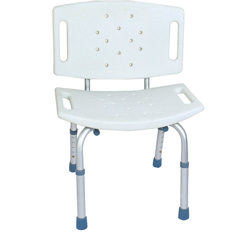 BodyMed Aluminum Shower Chair with Backrest - ZZRCHR02