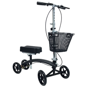 BodyMed Steerable Dual Brake Knee Walker with Basket ZZRWAL03